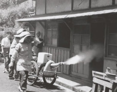 昭和時代って煙を出して消毒してる変な二輪車が来てたよなｗｗｗｗｗｗｗ