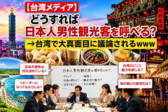 【台湾メディア】「どうすれば日本人男性観光客を呼べる？」→台湾で大真面目に議論されるｗｗｗ