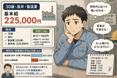 30歳で基本給が225,000円なんだけど