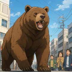 西宮にクマ現る   #速報