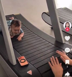 ランニングマシンを動かして赤ちゃんをハイハイさせ、誕生日に子供の顔をケーキに押し付ける動画を掲載したスポーツジム、謝罪