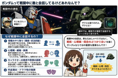ガンダムって戦闘中に敵と会話してるけどあれなんで？