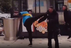 【動画】中国の配達員、あまりにも喧嘩が強すぎるwwwwww