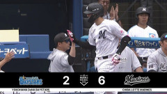 ロッテ一発攻勢！佐藤都志也・ソトのホームラン！！リードを4点に広げる！！