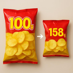 「90g100円→55g158円」カルビーのポテトチップスが高くてスカスカになった「苦しい裏事情」