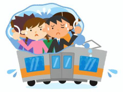 【動画】満員電車おぢ「JKやん、小指だけ小指だけ触れたいンゴ」