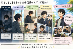 引きこもり3年半から社会復帰してだいぶ経った