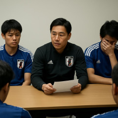 日本代表、遠藤離脱が告げられたミーティング映像公開 板倉は涙「W杯にどれだけ懸けてきたか」監督は経緯説明   #サッカーW杯
