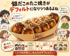 銀だこのたこ焼きがデフォルトになりつつあるよね