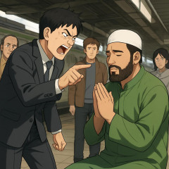 日本人、駅でお祈りしているだけのイスラム教徒を説教してしまい「小さい民族」と世界から叩かれる