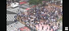 【悲報】サッカーファン、渋谷スクランブル交差点で大暴れｗｗｗｗ