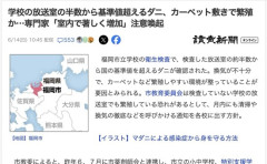 【福岡】学校の放送室のカーペット、ガチでダニだらけだと注意喚起