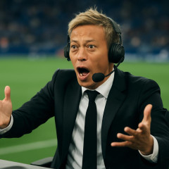 本田圭佑、自由すぎる解説がさく裂「8番マジうざい」「押してるてレフェリー！」「1にガクポ、2にガクポ、3にガクポ。4は」   #サッカー