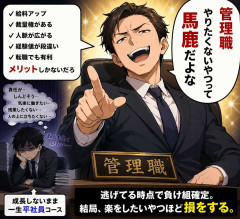 管理職やりたくないやつって馬鹿だよな