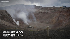 【過去に例のない事故】活火山の火口内でヘリ大破 国費約4億4000万円かけて機体引き上げへ
