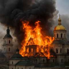 ロシア軍がキーウに大規模空爆、4人死亡・30人負傷 世界遺産の大修道院炎上   #ウクライナ情勢 |  ＞大規模空爆により、４人が死亡  |  世界遺産が・・・