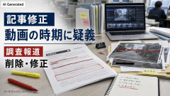 【速報】共同通信「中傷動画、取材先から提供された動画の作成時期に疑義」
