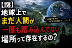 【謎】地球上でまだ人間が一度も踏み込んでない場所って存在するの？