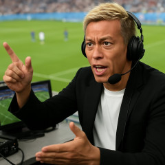 本田圭佑、自由すぎる解説がさく裂「8番マジうざい」「押してるてレフェリー！」「1にガクポ、2にガクポ、3にガクポ」   #サッカー