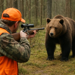 シカ撃ちハンターがクマ駆除し書類送検⇒不起訴処分 ハンター「クマとの距離4.7ｍ、不起訴に安心」鉢合わせし発砲   #（・(ｪ)・） |  さすがにこれは緊急避難適用しないと酷過ぎるわな