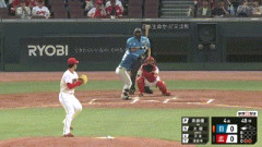 【広島対日本ハム3回戦】日本ハム、４回表２アウト三塁から大塚瑠晏がセーフティスクイズし１点先制！！！！！！！！！！！！