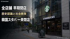 【PICKUP】韓国スタバ一斉閉店で全従業員を対象に「歴史認識および社会教育を叩き込む」と発表 コーヒー屋の店員に思想教育ｗｗｗ