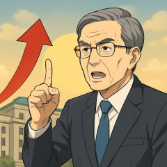 日銀 利上げ   |  利上げ1%じゃ効果は薄い。  |  ガンガン利上げしていいよ
