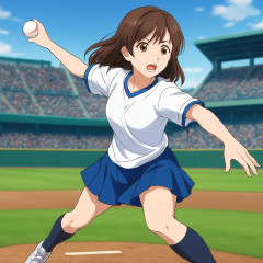 新田恵海さんのノーバン始球式   |  1(二) どうみても俺たちがライブで見た泣き顔だよ