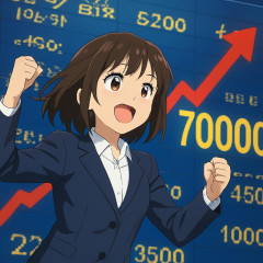 日経平均、七万円を突破