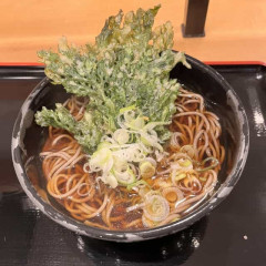 立ち食いのそばのトッピングは春菊天