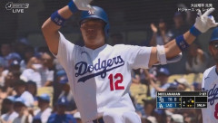 大谷翔平に援護点！4回裏2アウト二塁からコールのタイムリーでドジャースが先制！！！！！！！！！！！！