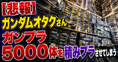 【悲報】ガンダムオタクさん、ガンプラ5000体を積みプラさせてしまうwwwwwwwwwwwwwwwwwwww