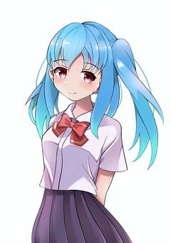 【画像】JKさん、日焼けしたVゾーンを晒すｗｗｗ