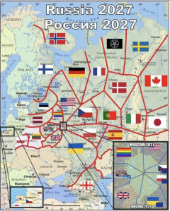 ロシアがバルカン半島化…モスクワを占領分割？日本の国旗も！
