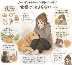 ゴールデンレトリーバー飼いたいけど覚悟が決まらない