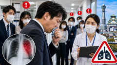 【結核】大阪市の40代男性が死亡、勤務先関係者ら14人感染・5人発病…せきとたんから1年後に悪化