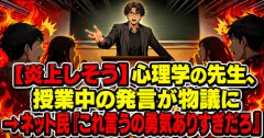 【炎上しそう】心理学の先生「女は問題を人のせいにしがち」←これ授業で言うの勇気ありすぎだろ