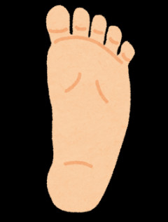 【最後w】なんか右足が痛くてよく見たらくるぶしが真っ黒になってた。なんで？