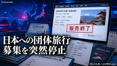 【超朗報】中国の旅行会社、やっぱり日本への団体旅行募集を突然停止「報道が広がり対応した模様」 中国政府が全てキャンセル停止命令