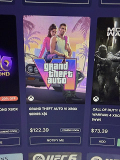 GTA6さん、122ドル