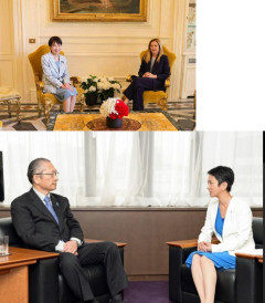 【速報】蓮舫、次のような投稿をRT「お行儀よく座る高市は媚媚！メローニは足組み威厳すごい！」→ てめーも同じ座り方をしていました