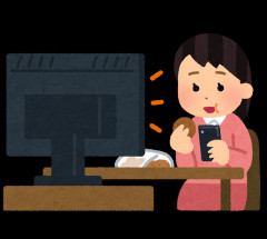【画像】スマホ依存症の女さん、目がトンデモナイことにｗｗｗ