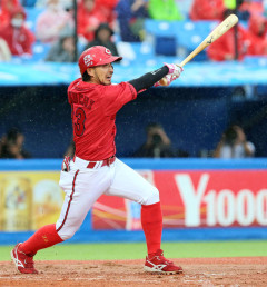 カープ菊池、勝ち越し2点タイムリーで雨天コールド勝ち！小園代打2ラン！勝田先制打＆マルチ！ファビ3打点！辻プロ初勝利！乱打戦制し逆転勝ち！【広島8-6ヤクルト/試合結果】