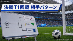 【朗報】サッカー日本代表の決勝トーナメント1回戦(ベスト32)相手パターンが決まる