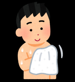 【ダメじゃないけど…】子供用にしてるバスタオルを旦那が使う。別に置いてあるのに何故それを持っていくんだよ…