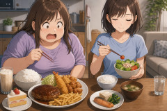【衝撃】ぽっちゃり民と痩せ型の食事内容の違いが衝撃的すぎるｗｗｗｗｗｗｗｗｗｗｗｗｗｗｗｗｗｗｗｗ