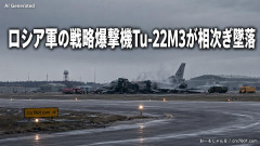 【悲報】ロシア軍の戦略爆撃機Tu-22M3が相次ぎ墜落「何故だ！攻撃か！」→現場「整備兵はみな前線に送られ誰も整備していません！」