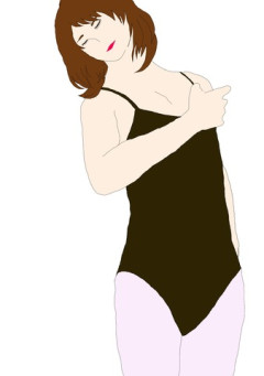【画像】レオタード着て恥ずかしそうにしてる女の子