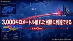 【速報】ゼレンスキー大統領 ２０００km離れた場所から国産無人機で攻撃に成功と発表 めっちゃ飛距離あるやん