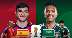 ◆W杯◆H組2節 スペイン×サウジ サウジ4発浴びて轟沈！オジャル2G1Aでスペイン首位！ヤマルW杯初ゴール！